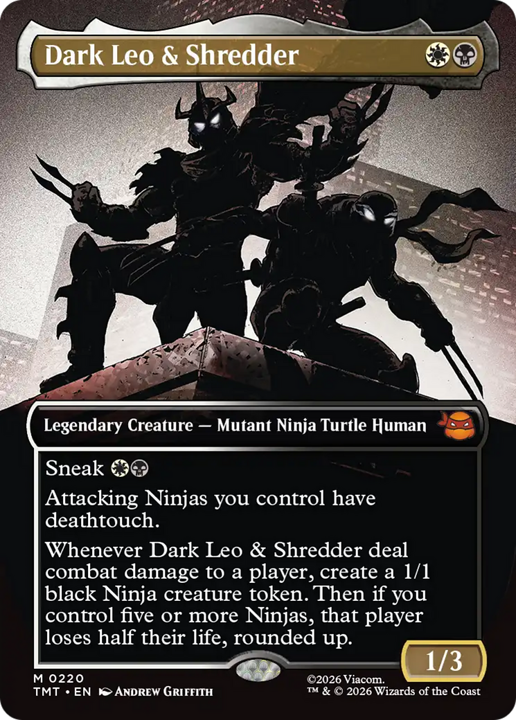 Magic: The Gathering - Dark Leo & Shredder Foil - Teenage Mutant Ninja Turtles
