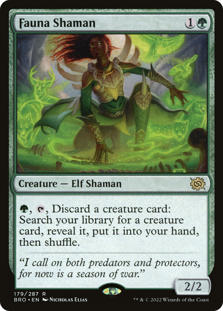 Magic: The Gathering - Fauna Shaman Foil - The Brothers' War