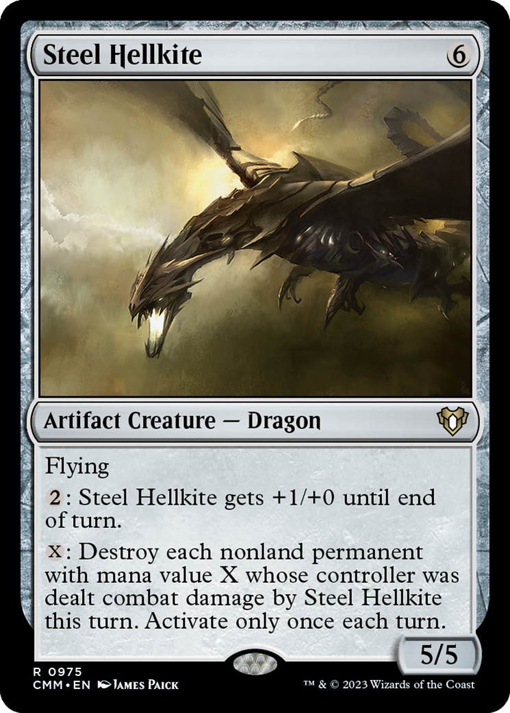 Magic: The Gathering - Steel Hellkite - Commander Masters