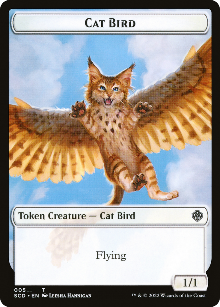 Magic: The Gathering - Cat Bird Token - Starter Commander Deck Tokens