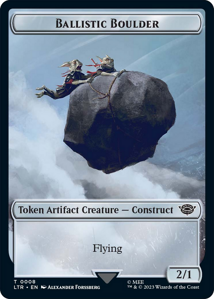 Magic: The Gathering - Ballistic Boulder Token - Tales of Middle-earth Tokens