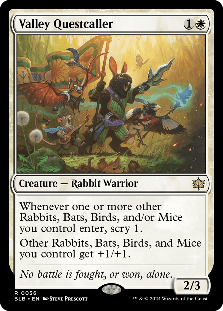 Magic: The Gathering - Valley Questcaller Foil - Bloomburrow