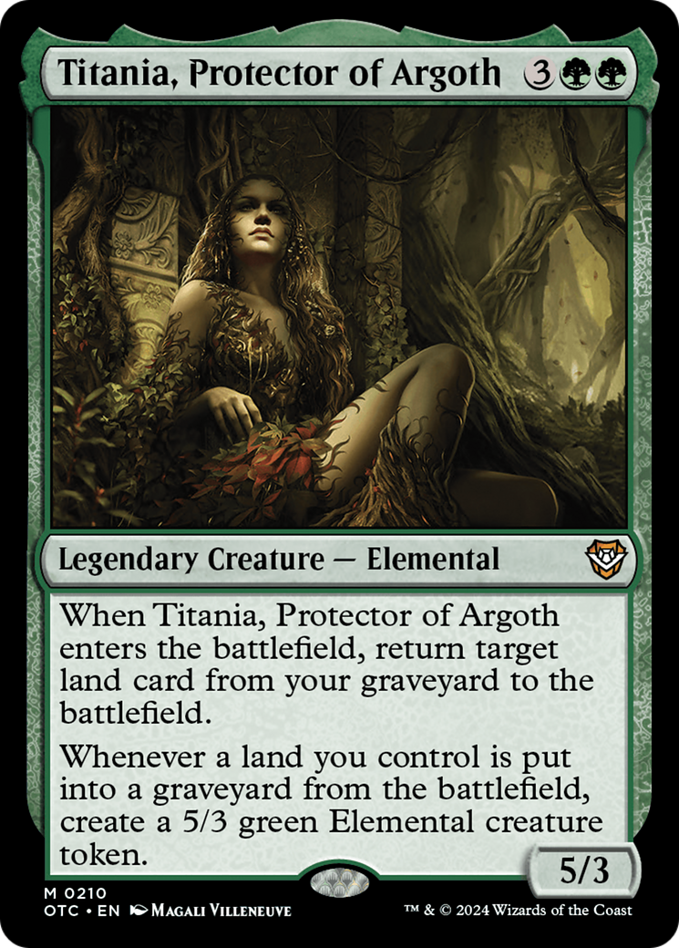 Magic: The Gathering - Titania, Protector of Argoth - Outlaws of Thunder Junction Commander