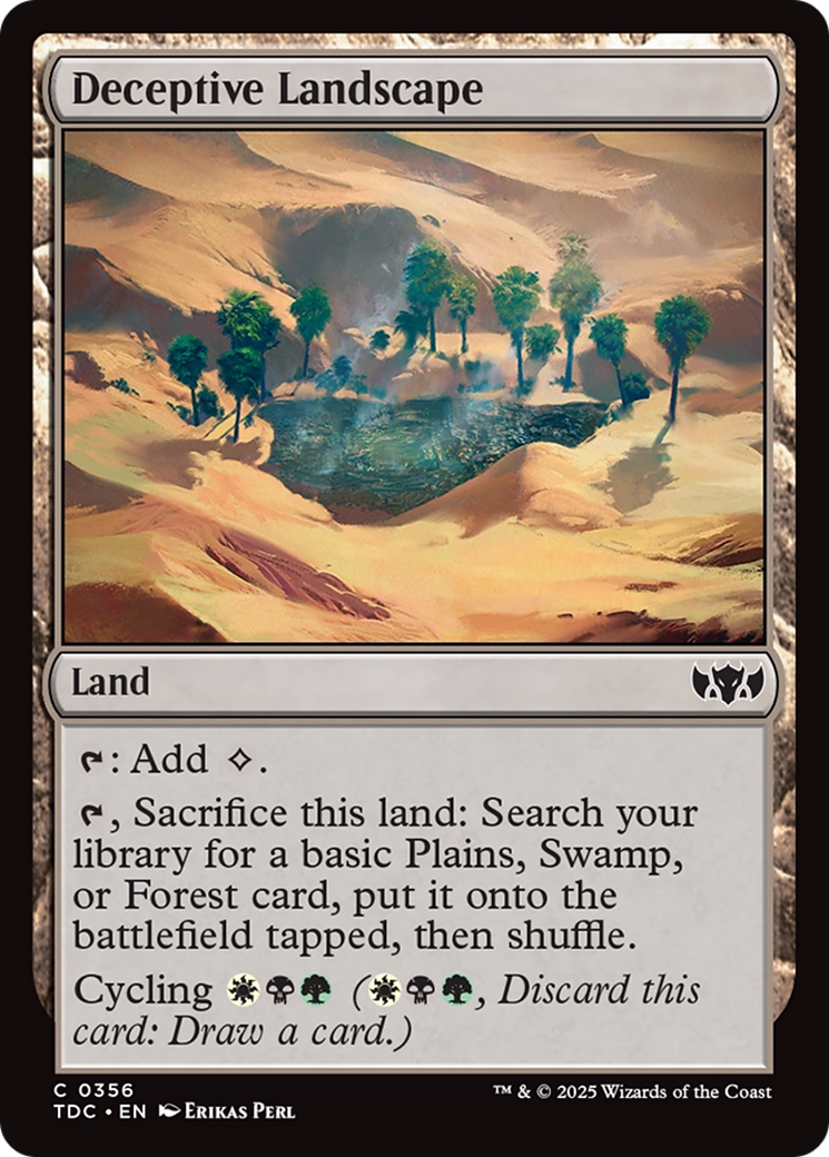 Magic: The Gathering - Deceptive Landscape - Tarkir: Dragonstorm Commander