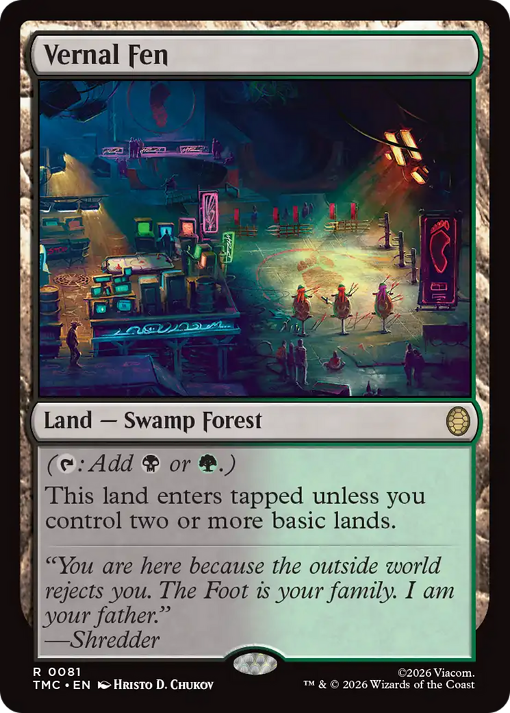 Magic: The Gathering - Vernal Fen - Teenage Mutant Ninja Turtles Eternal