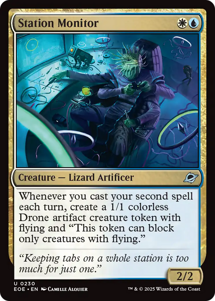 Magic: The Gathering - Station Monitor Foil - Edge of Eternities