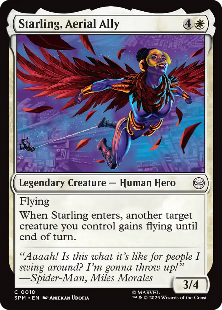 Magic: The Gathering - Starling, Aerial Ally Foil - Marvel's Spider-Man