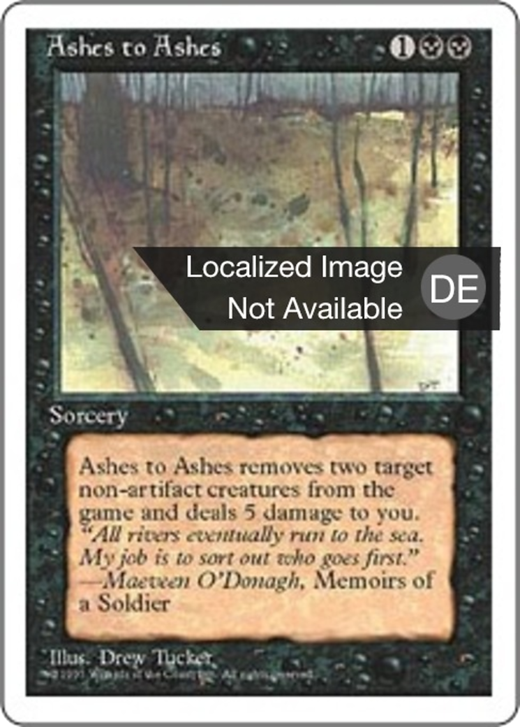 Magic: The Gathering - Asche zu Asche - Fourth Edition