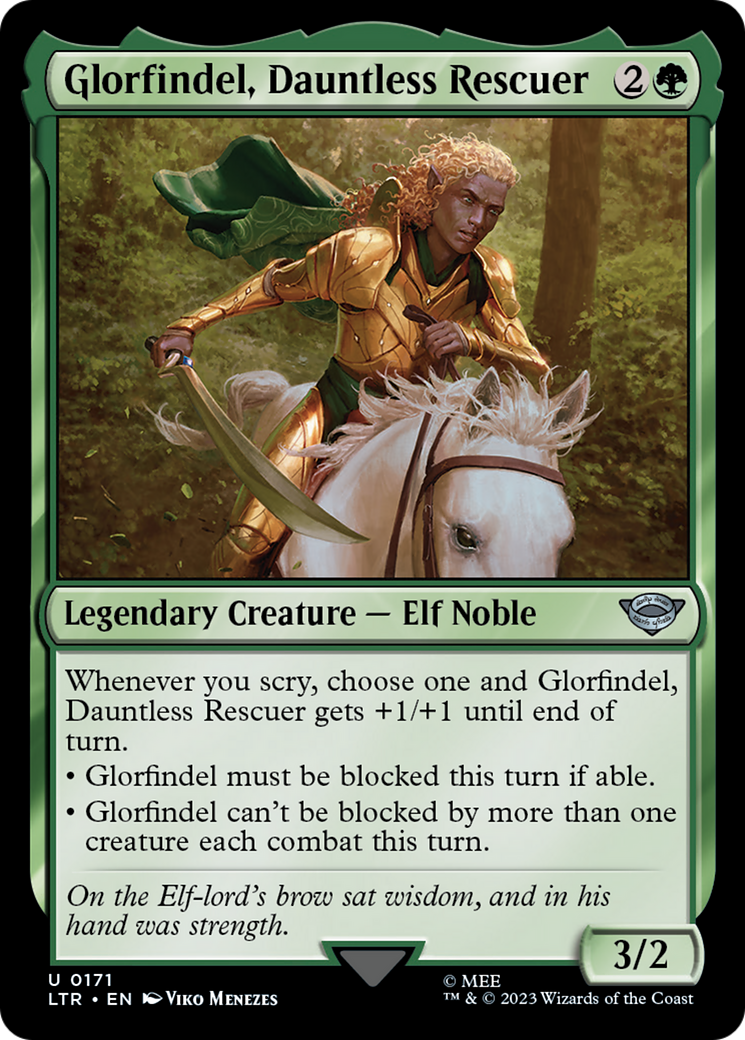 Magic: The Gathering - Glorfindel, Dauntless Rescuer Foil - The Lord of the Rings: Tales of Middle-earth