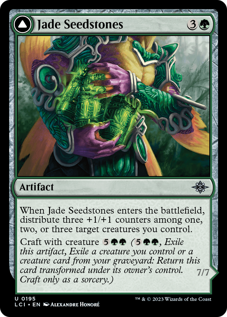 Magic: The Gathering - Jade Seedstones // Jadeheart Attendant Foil - The Lost Caverns of Ixalan