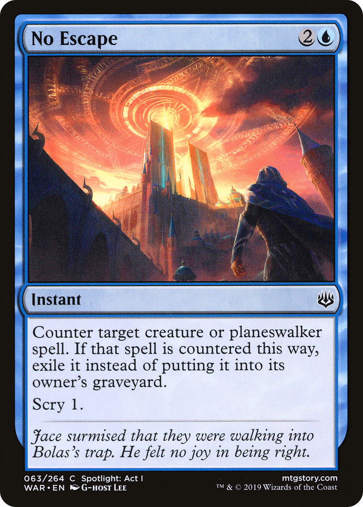Magic: The Gathering - No Escape Foil - War of the Spark