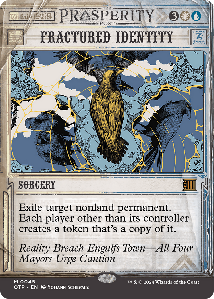 Magic: The Gathering - Fractured Identity Foil - Breaking News