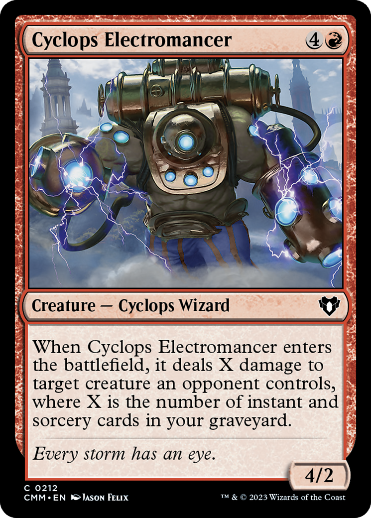 Magic: The Gathering - Cyclops Electromancer Foil - Commander Masters