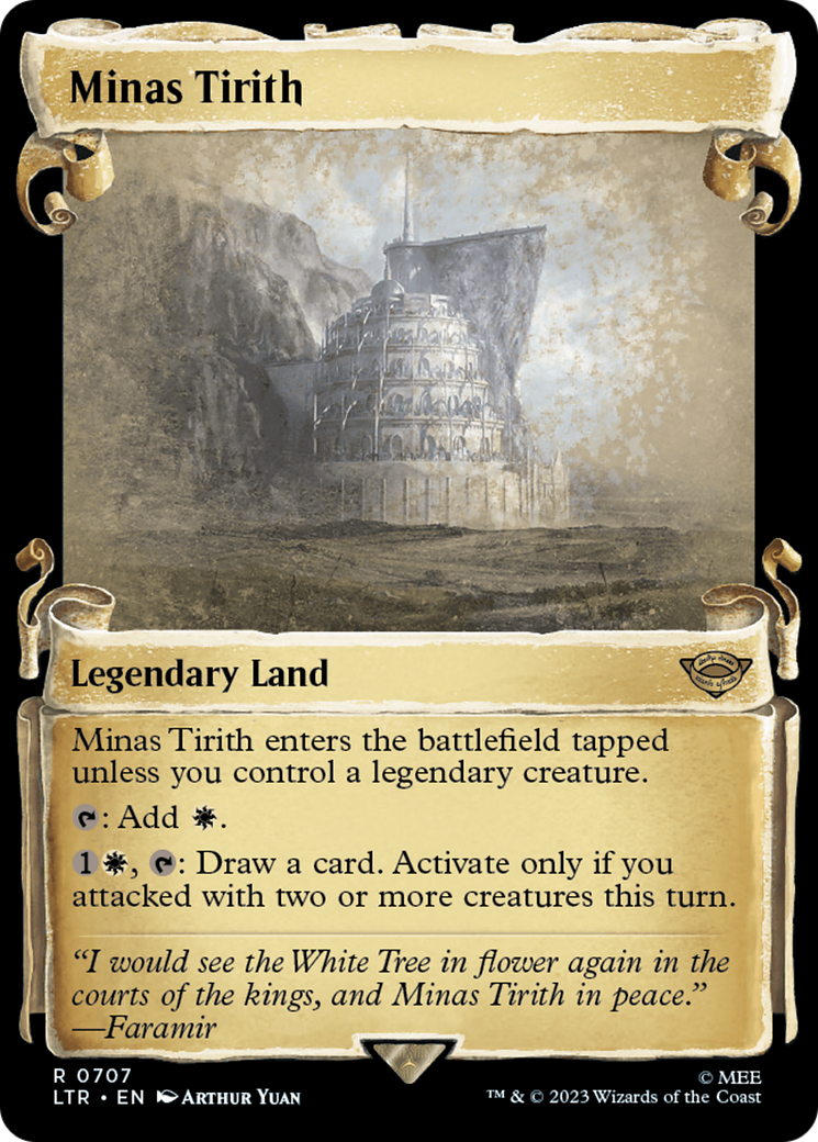 Magic: The Gathering - Minas Tirith Foil - The Lord of the Rings: Tales of Middle-earth