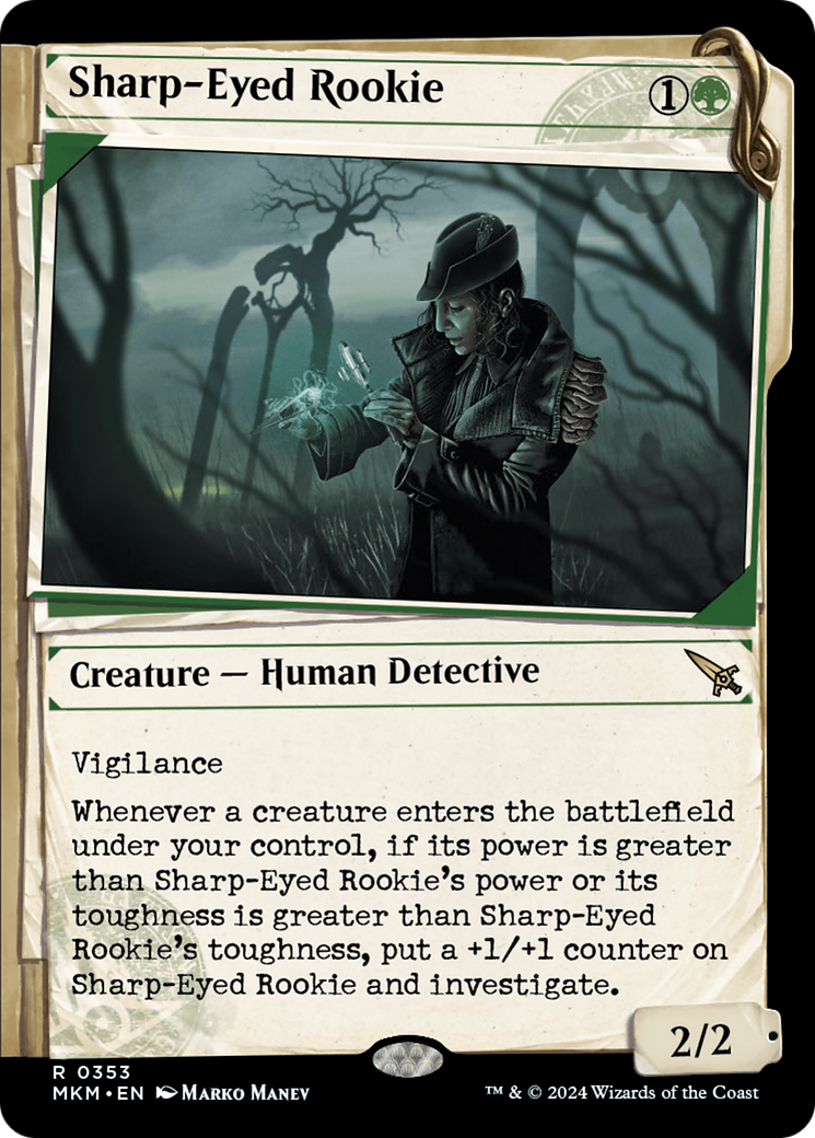 Magic: The Gathering - Sharp-Eyed Rookie Foil - Murders at Karlov Manor