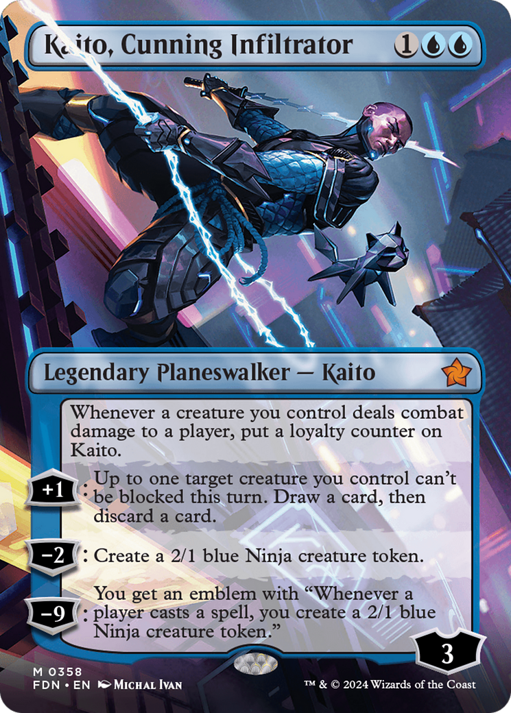Magic: The Gathering - Kaito, Cunning Infiltrator Foil - Foundations