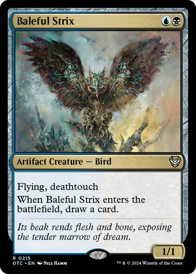 Magic: The Gathering - Baleful Strix - Outlaws of Thunder Junction Commander