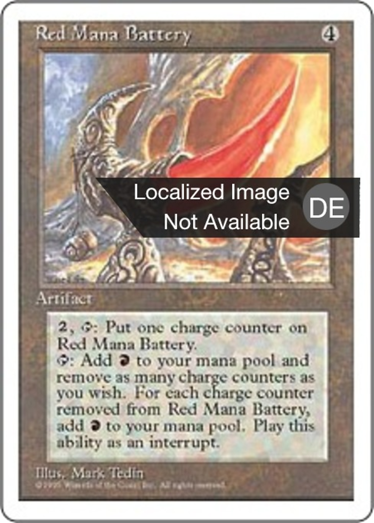 Magic: The Gathering - Rote Manabatterie - Fourth Edition