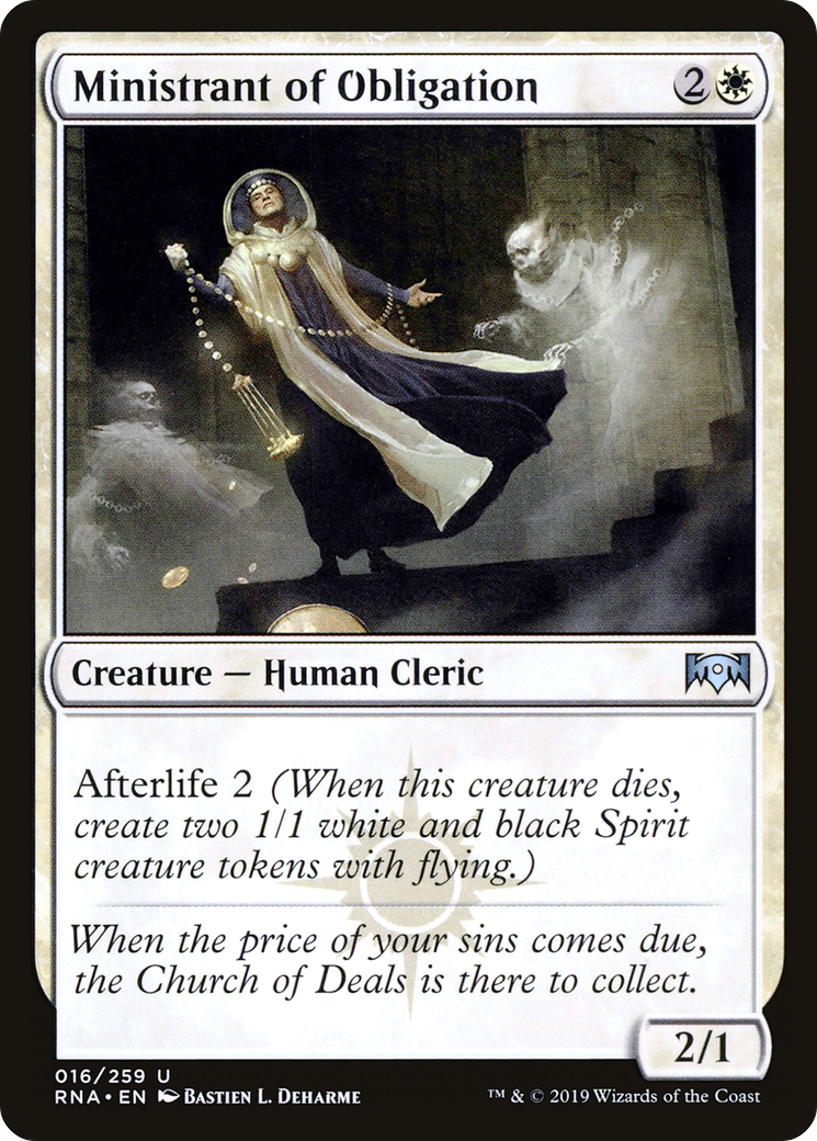 Magic: The Gathering - Ministrant of Obligation Foil - Ravnica Allegiance