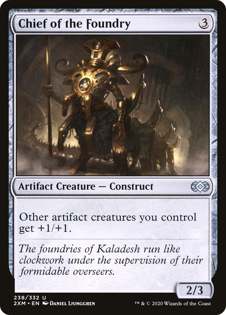 Magic: The Gathering - Chief of the Foundry Foil - Double Masters
