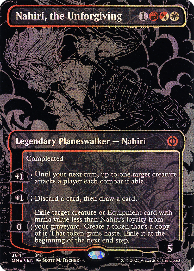 Magic: The Gathering - Nahiri, the Unforgiving Foil - Phyrexia: All Will Be One