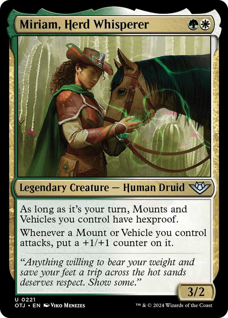 Magic: The Gathering - Miriam, Herd Whisperer Foil - Outlaws of Thunder Junction