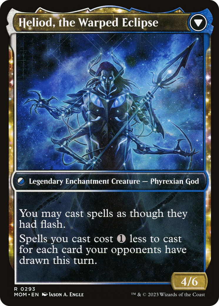 Magic: The Gathering - Heliod, the Radiant Dawn // Heliod, the Warped Eclipse Foil - March of the Machine