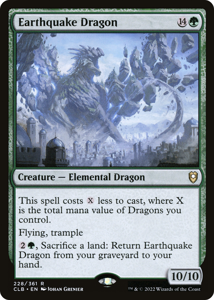 Magic: The Gathering - Earthquake Dragon - Commander Legends: Battle for Baldur's Gate