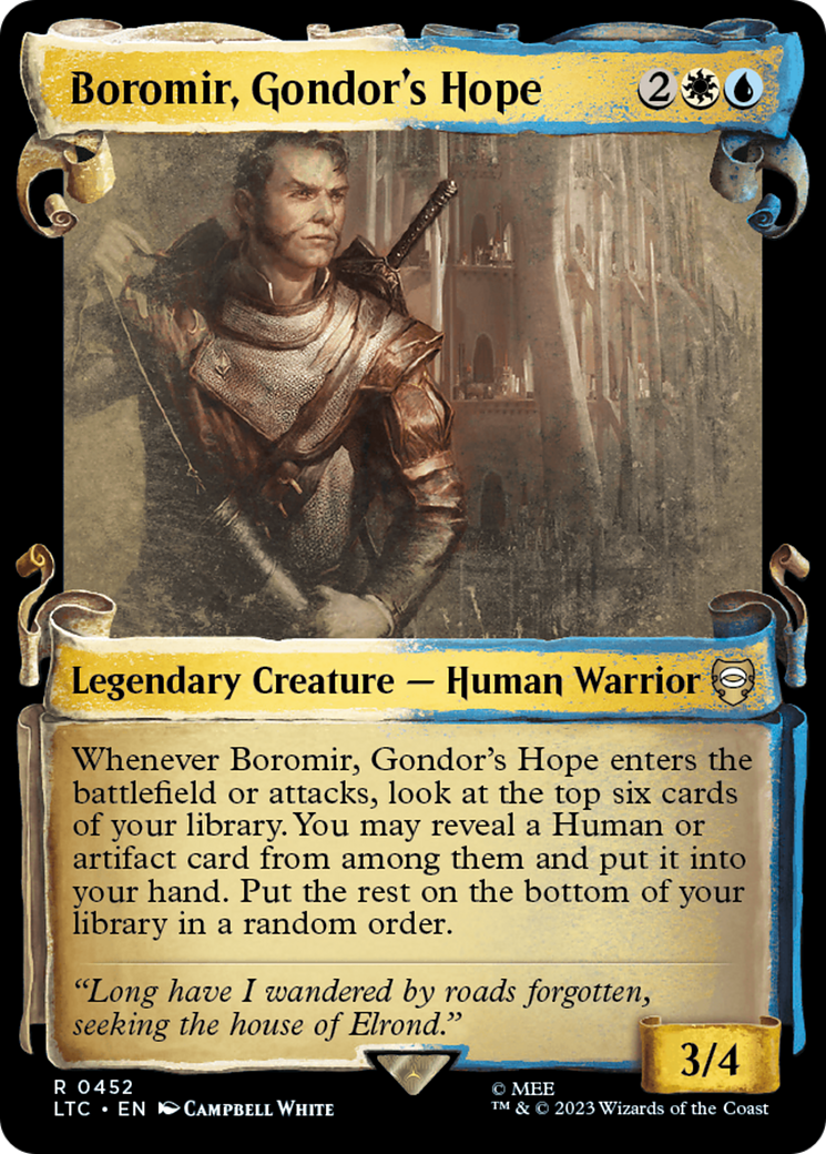 Magic: The Gathering - Boromir, Gondor's Hope Foil - Tales of Middle-earth Commander