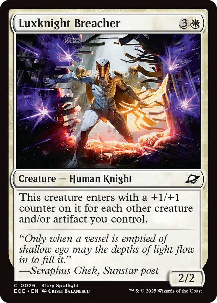 Magic: The Gathering - Luxknight Breacher - Edge of Eternities