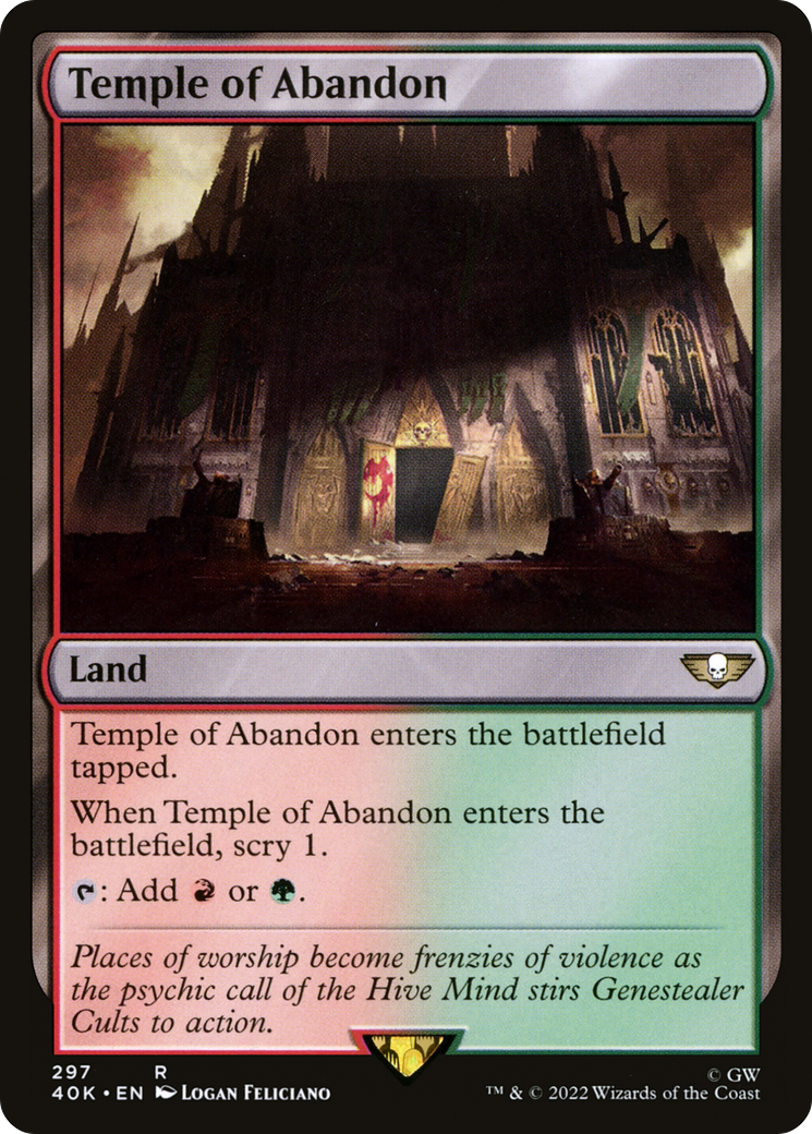 Magic: The Gathering - Temple of Abandon - Warhammer 40000 Commander