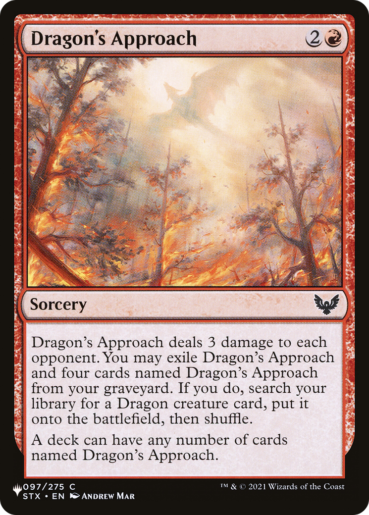 Magic: The Gathering - Dragon's Approach - The List