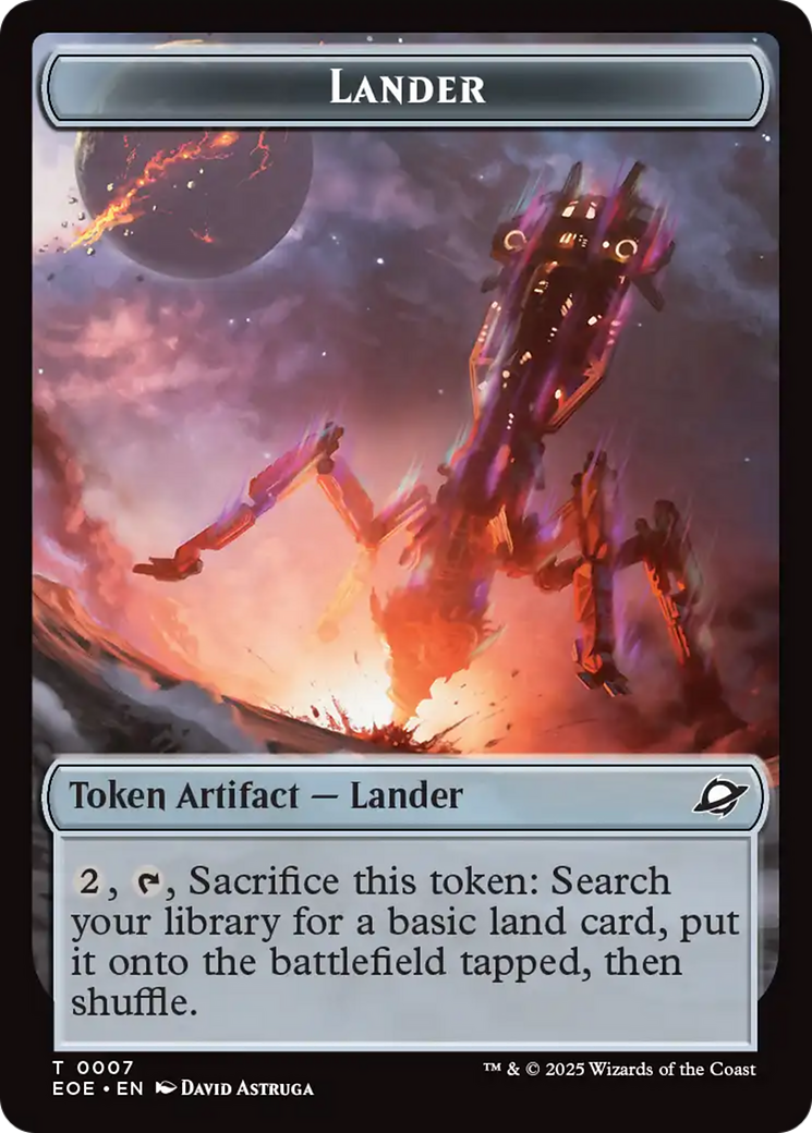 Magic: The Gathering - Lander Token - Edge of Eternities Tokens