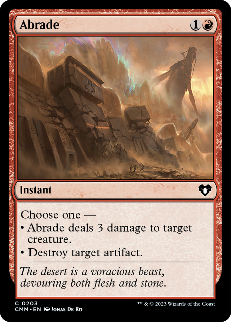 Magic: The Gathering - Abrade Foil - Commander Masters