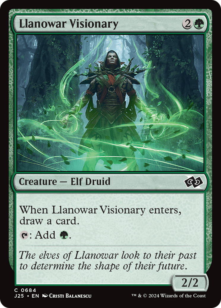 Magic: The Gathering - Llanowar Visionary - Foundations Jumpstart