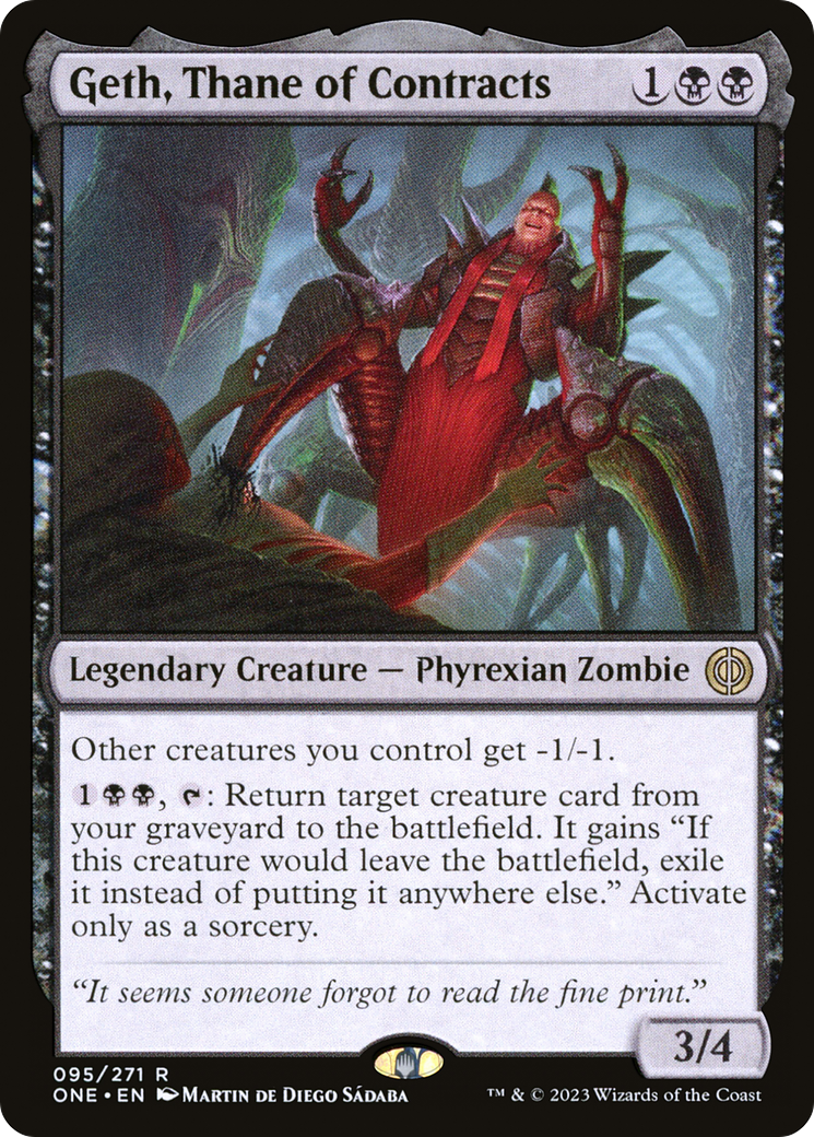 Magic: The Gathering - Geth, Thane of Contracts Foil - Phyrexia: All Will Be One