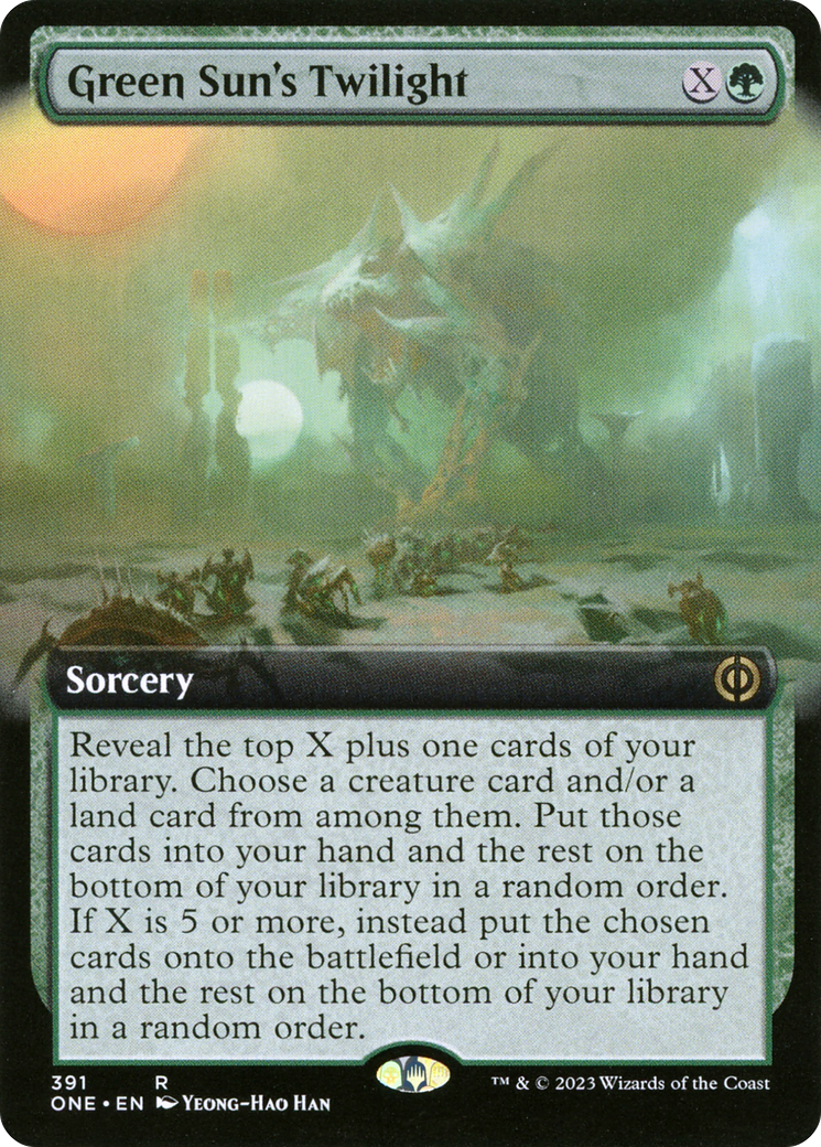 Magic: The Gathering - Green Sun's Twilight Foil - Phyrexia: All Will Be One