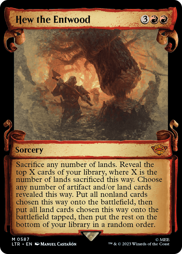 Magic: The Gathering - Hew the Entwood Foil - The Lord of the Rings: Tales of Middle-earth