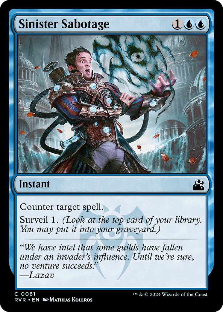 Magic: The Gathering - Sinister Sabotage Foil - Ravnica Remastered