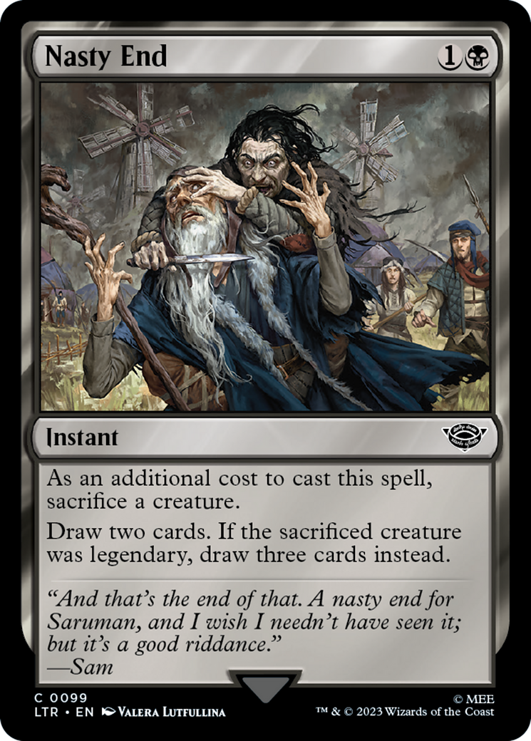 Magic: The Gathering - Nasty End Foil - The Lord of the Rings: Tales of Middle-earth