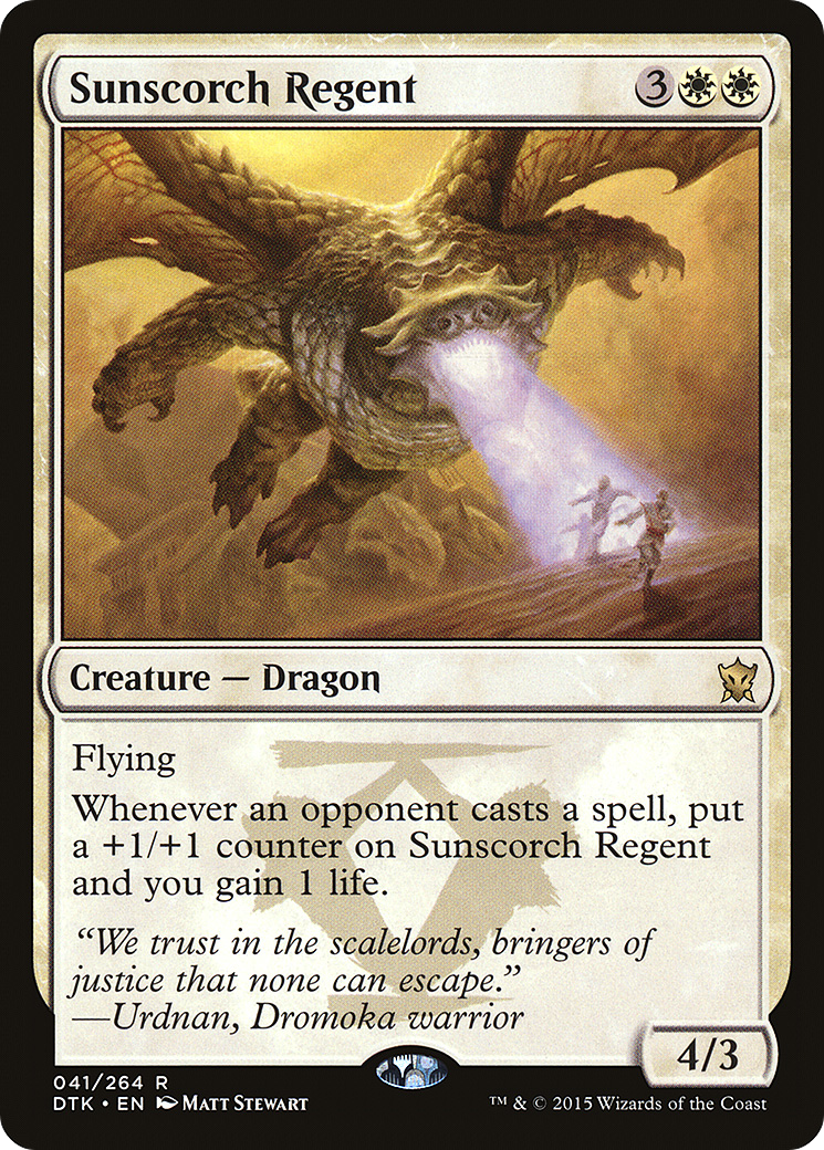 Magic: The Gathering - Sunscorch Regent Foil - Dragons of Tarkir