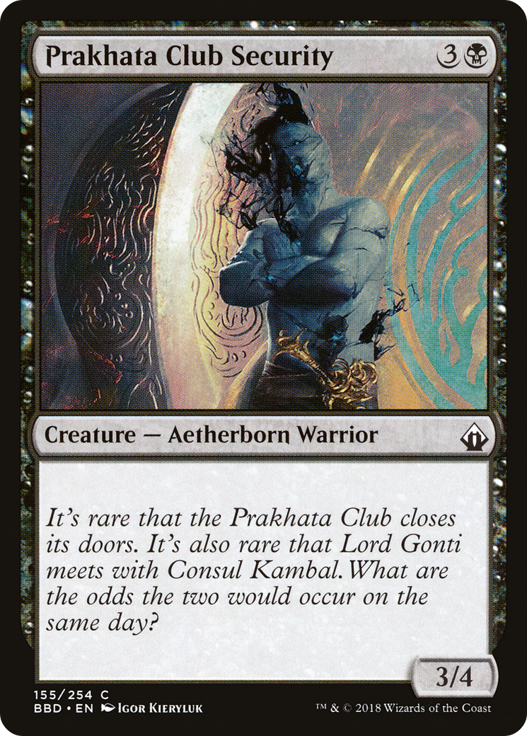 Magic: The Gathering - Prakhata Club Security Foil - Battlebond