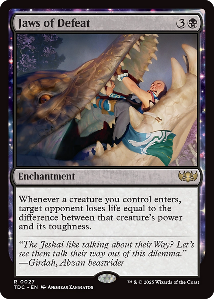 Magic: The Gathering - Jaws of Defeat - Tarkir: Dragonstorm Commander