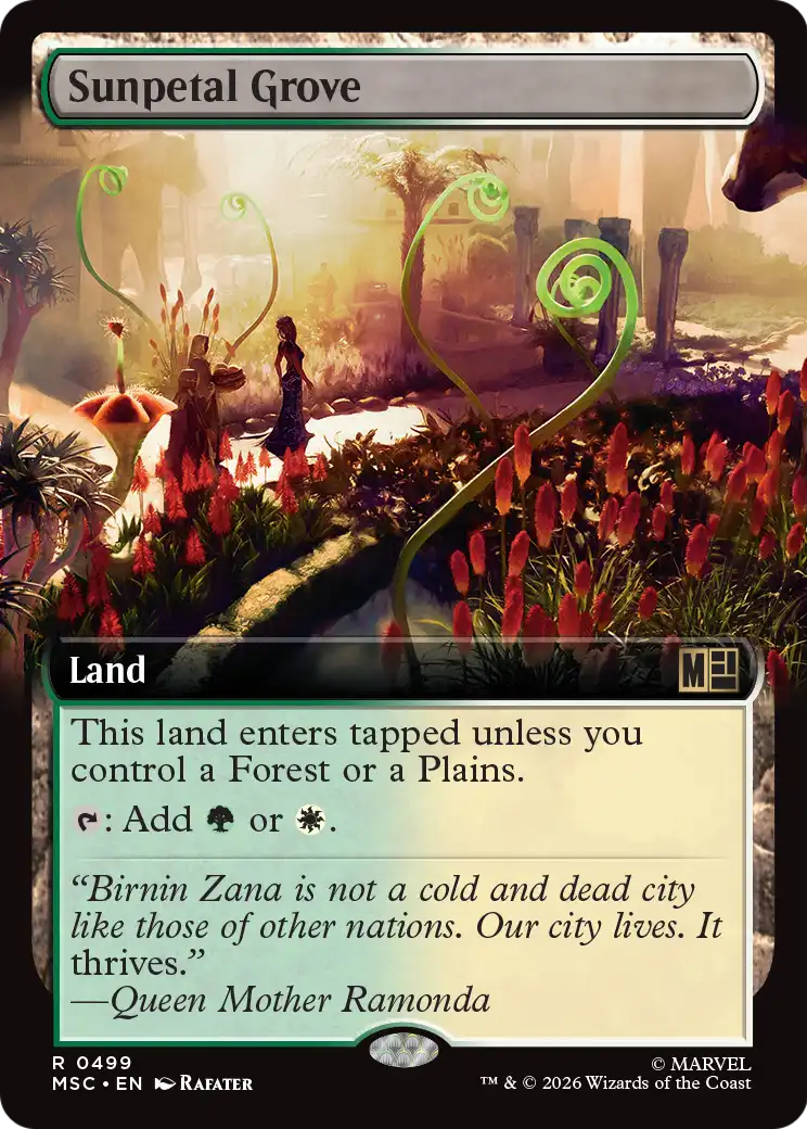 Magic: The Gathering - Sunpetal Grove - Marvel Super Heroes Commander