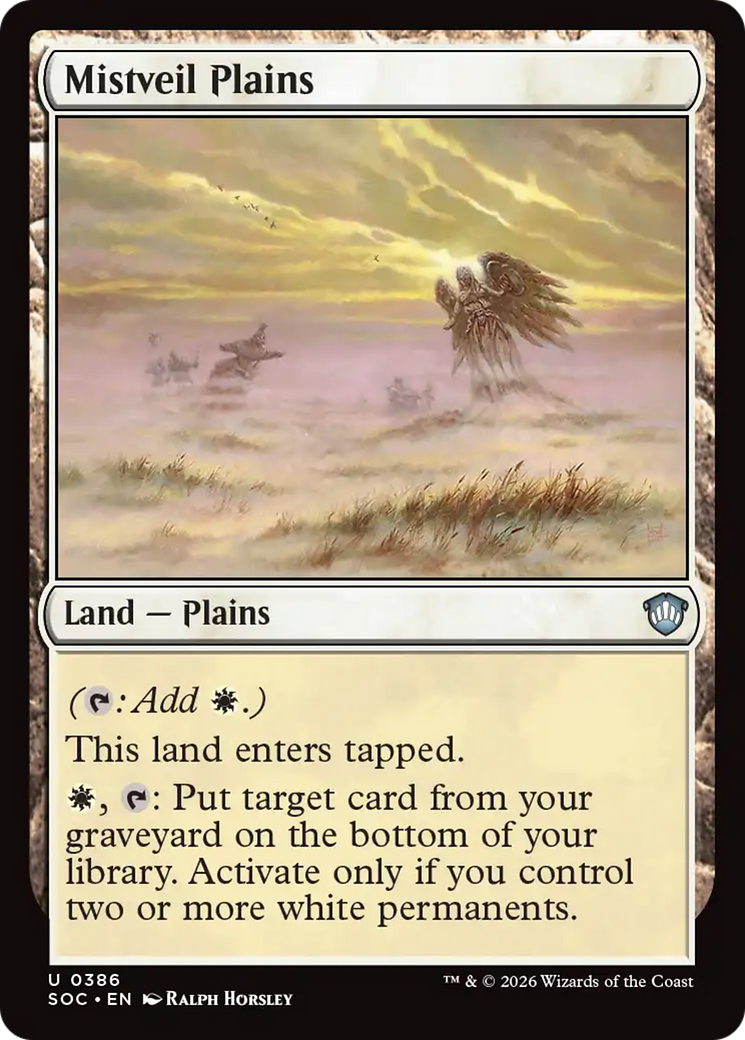 Magic: The Gathering - Mistveil Plains - Secrets of Strixhaven Commander