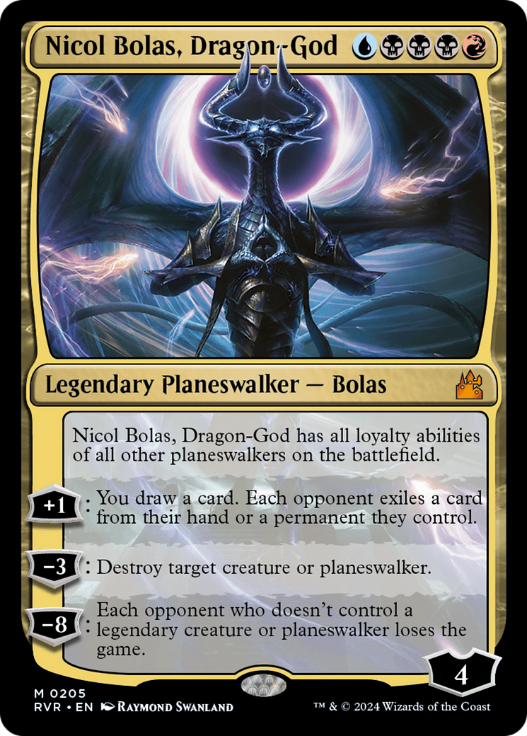 Magic: The Gathering - Nicol Bolas, Dragon-God Foil - Ravnica Remastered