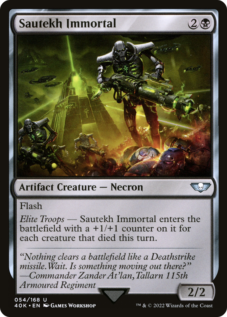 Magic: The Gathering - Sautekh Immortal - Warhammer 40000 Commander