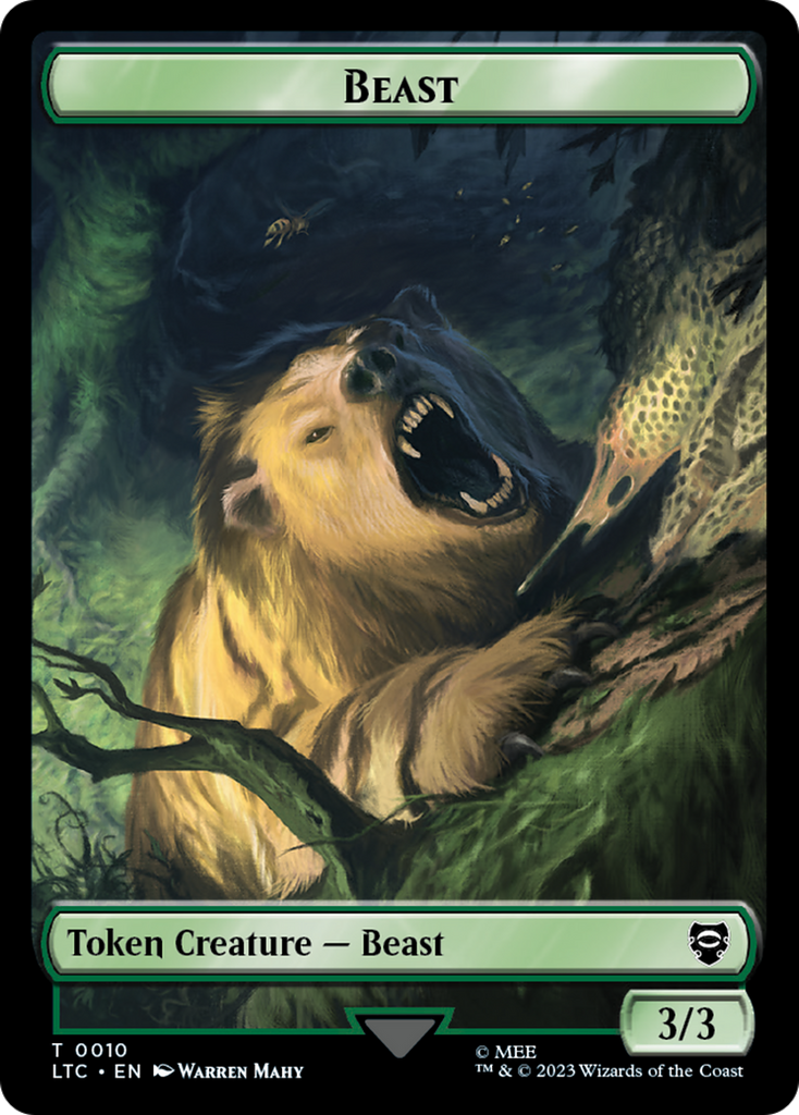 Magic: The Gathering - Beast Token - Tales of Middle-earth Commander Tokens