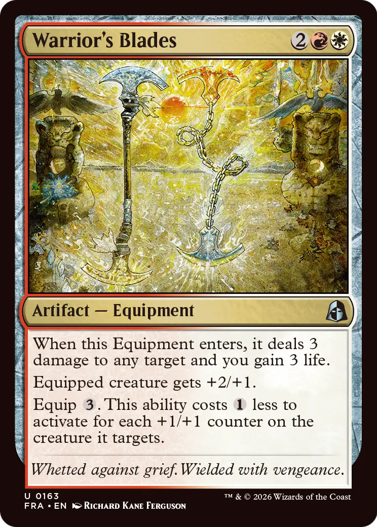 Magic: The Gathering - Warrior's Blades Foil - Reality Fracture