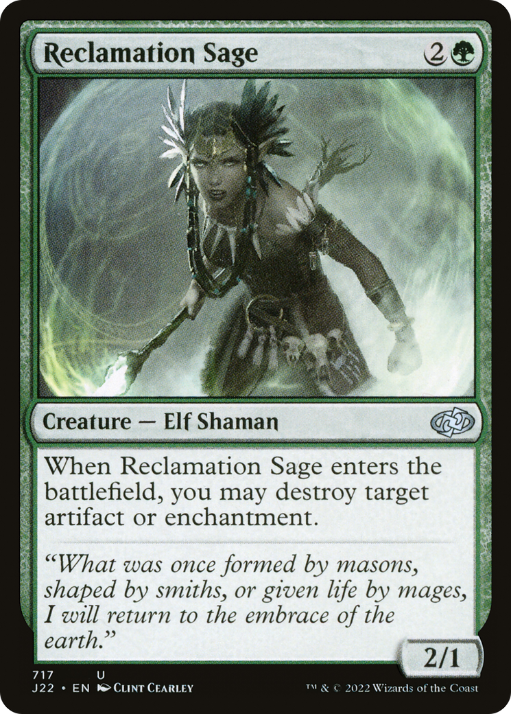 Magic: The Gathering - Reclamation Sage - Jumpstart 2022